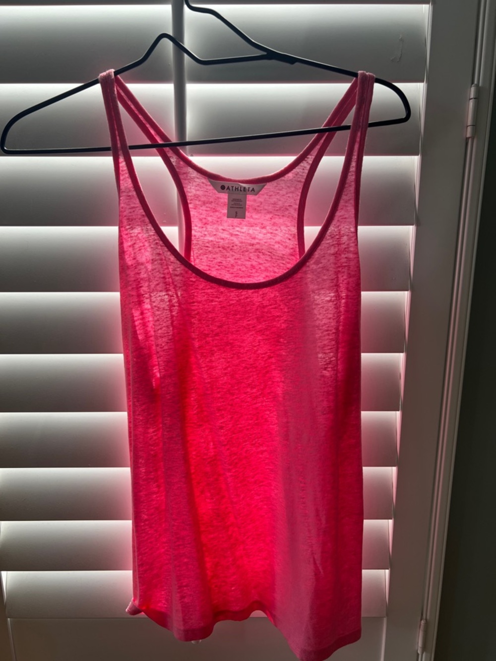 Athleta Getaway Linen Blend Tank. Small.